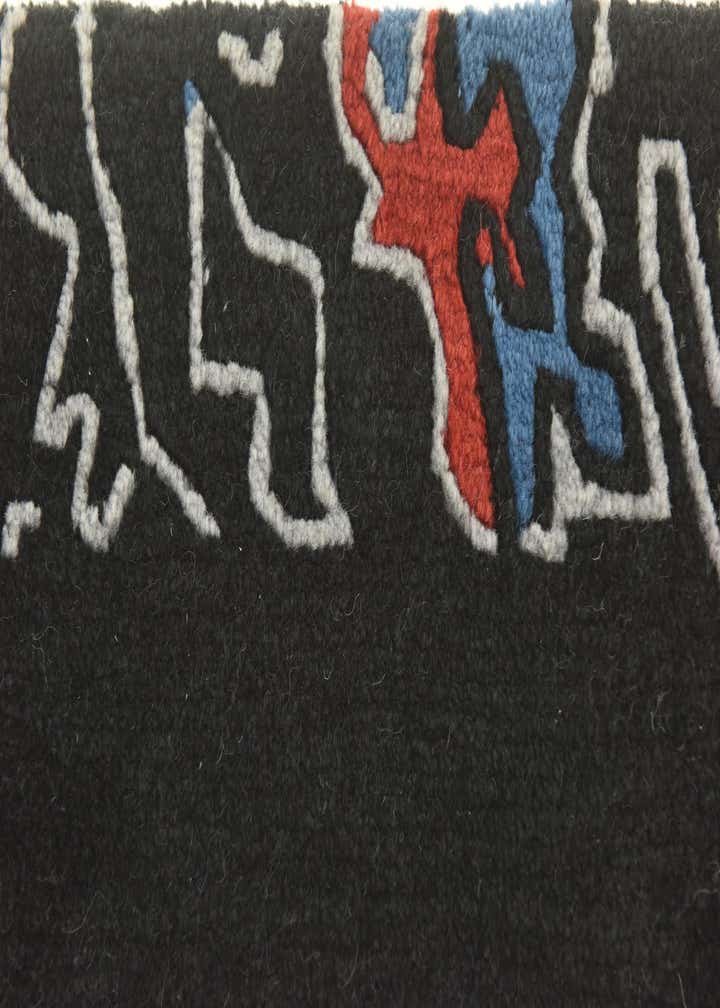 4' 7 x 6' 6 Hand Knotted Nepal Wool Rug