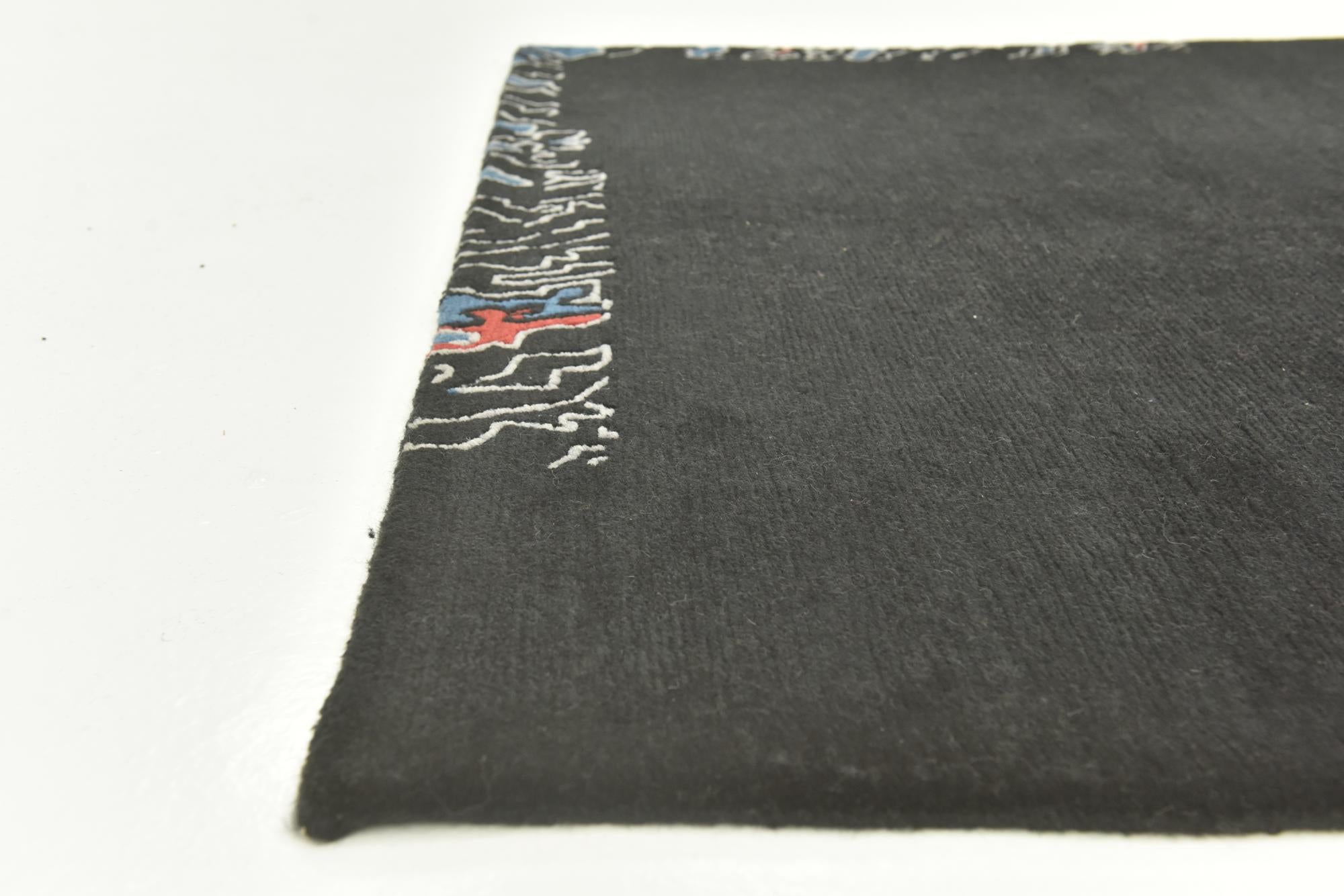 4' 7 x 6' 6 Hand Knotted Nepal Wool Rug