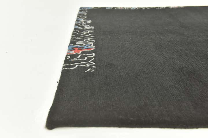 4' 7 x 6' 6 Hand Knotted Nepal Wool Rug