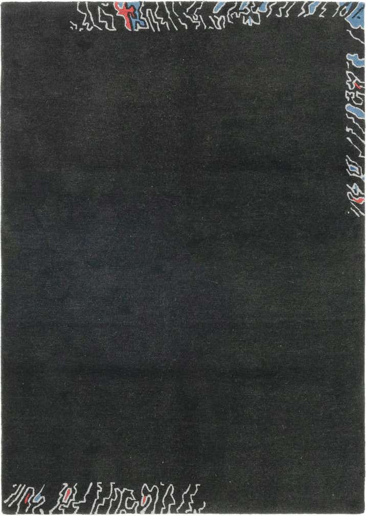4' 7 x 6' 6 Hand Knotted Nepal Wool Rug