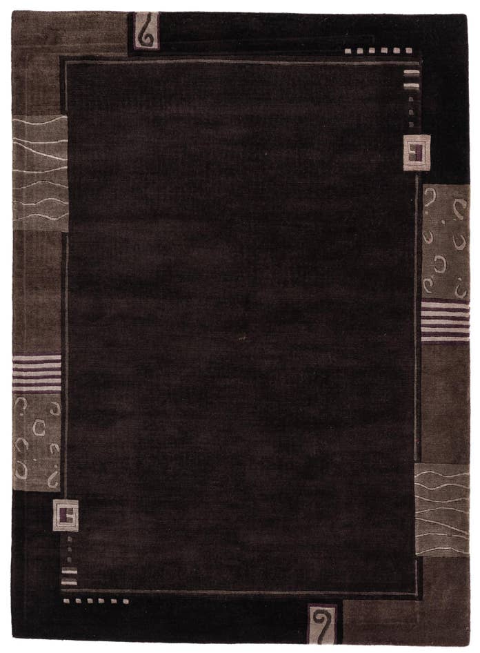 Detail image of 4' 8 x 6' 4 Hand Knotted Nepal Wool Rug