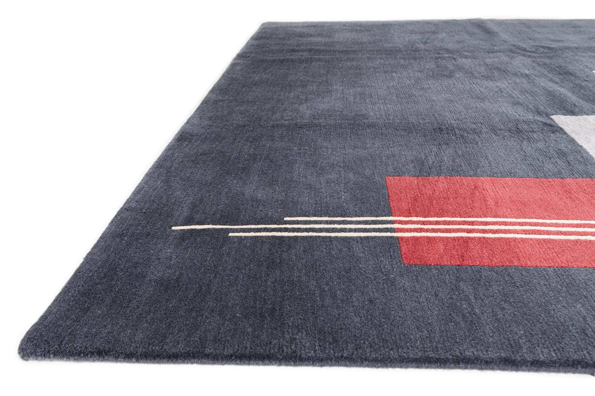 8' 2 x 11' 6 Hand Knotted Nepal Wool Rug