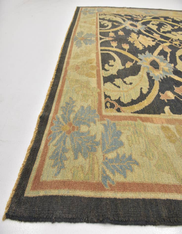 Detail image of 10' 2 x 13' 3  Hand Knotted Oushak Wool Rug