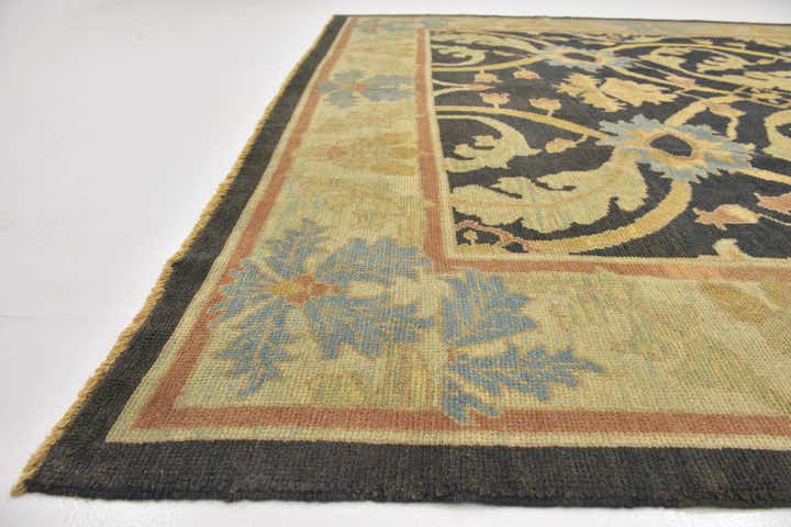 10' 2 x 13' 3 Hand Knotted Oushak Wool Rug