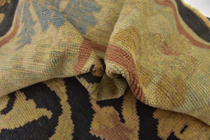 10' 2 x 13' 3 Hand Knotted Oushak Wool Rug