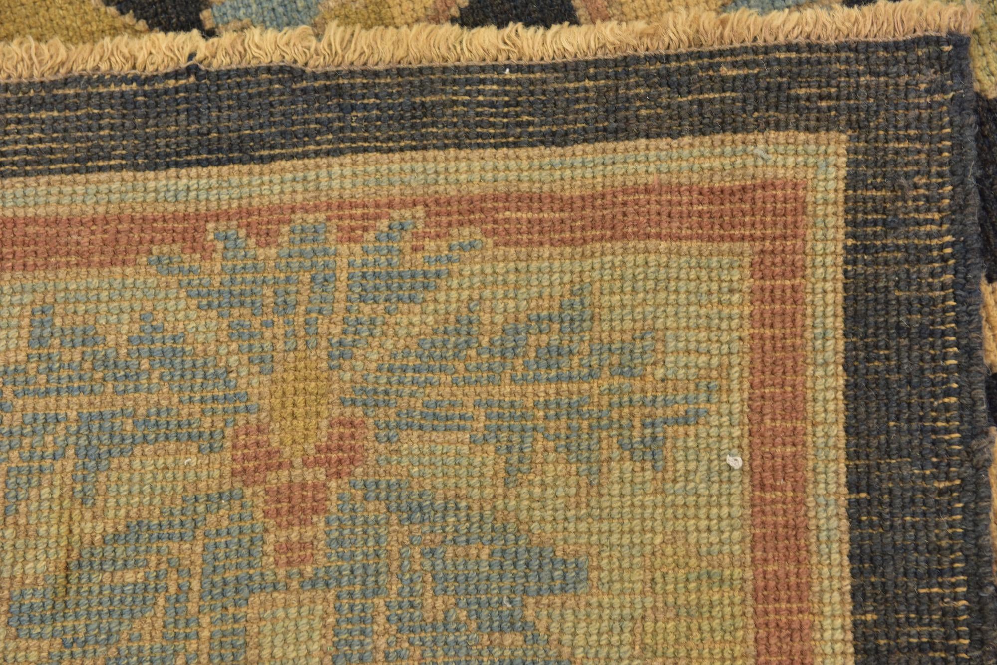 10' 2 x 13' 3 Hand Knotted Oushak Wool Rug