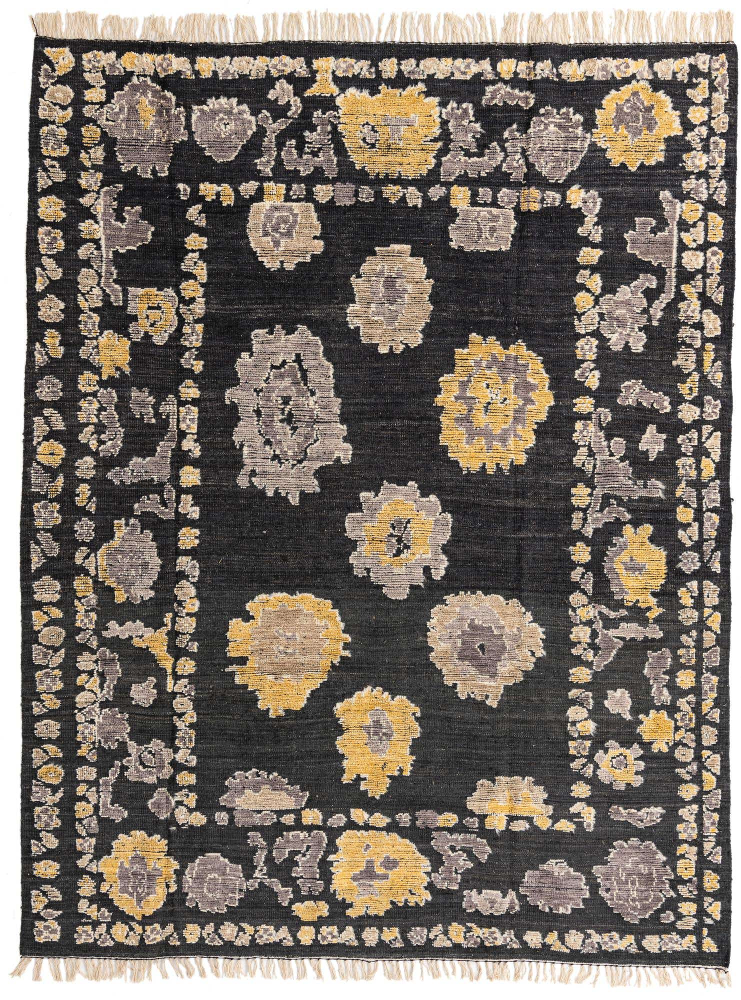 7' 10 x 10' 2 Hand Knotted Oushak Wool Rug