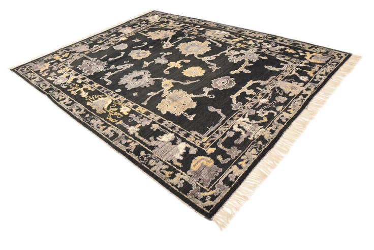 Detail image of 8' 2 x 10' 4 Hand Knotted Oushak Wool Rug