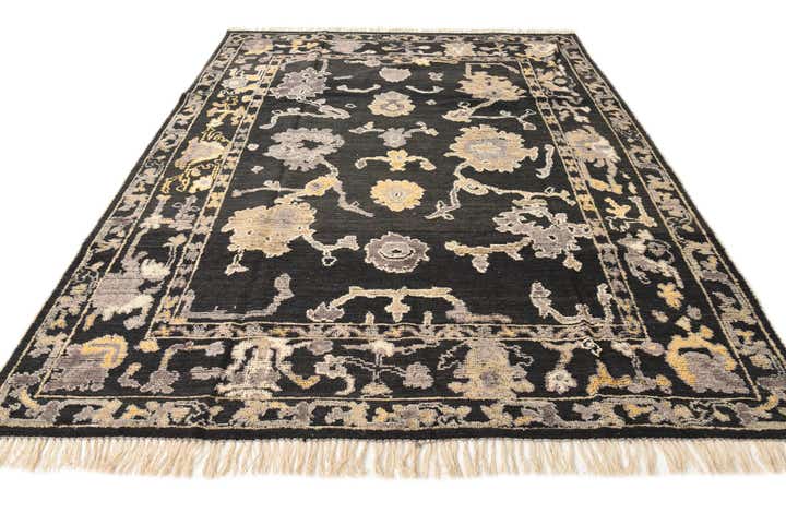 8' 2 x 10' 4 Hand Knotted Oushak Wool Rug