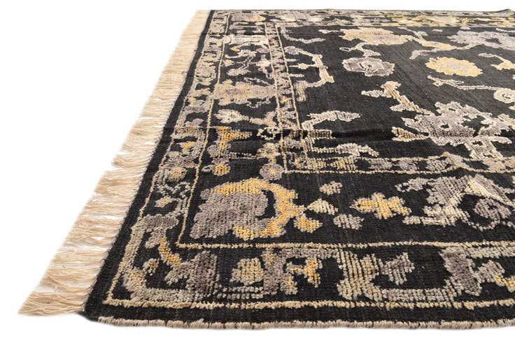 Detail image of 8' 2 x 10' 4 Hand Knotted Oushak Wool Rug