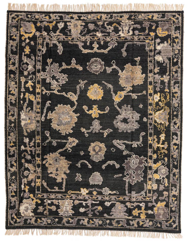 Detail image of 8' 2 x 10' 4 Hand Knotted Oushak Wool Rug