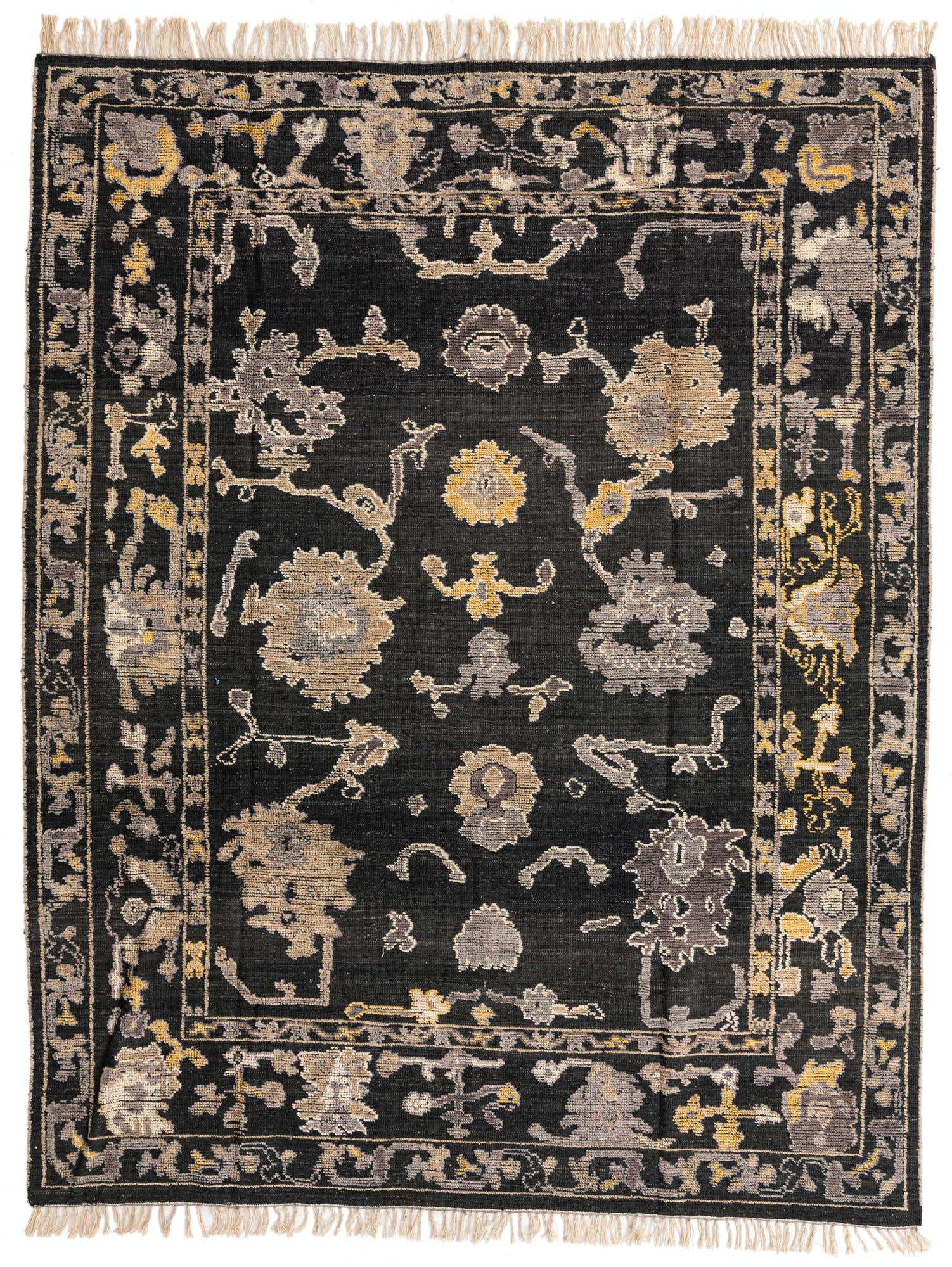 8' 2 x 10' 4 Hand Knotted Oushak Wool Rug