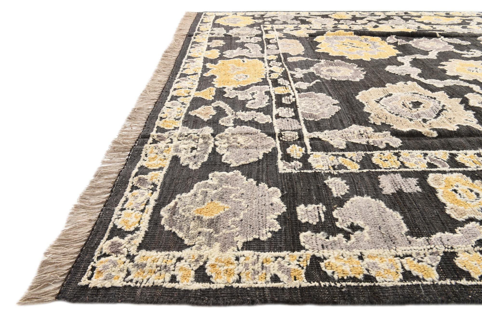 8' x 10' 4 Hand Knotted Oushak Wool Rug