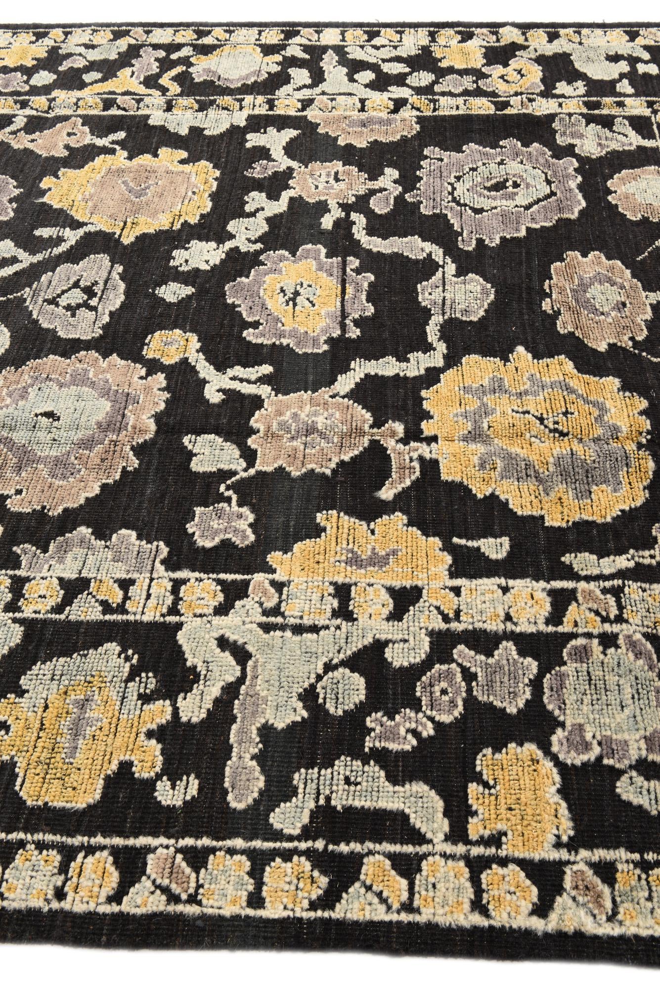 8' 2 x 10' 8 Hand Knotted Oushak Wool Rug