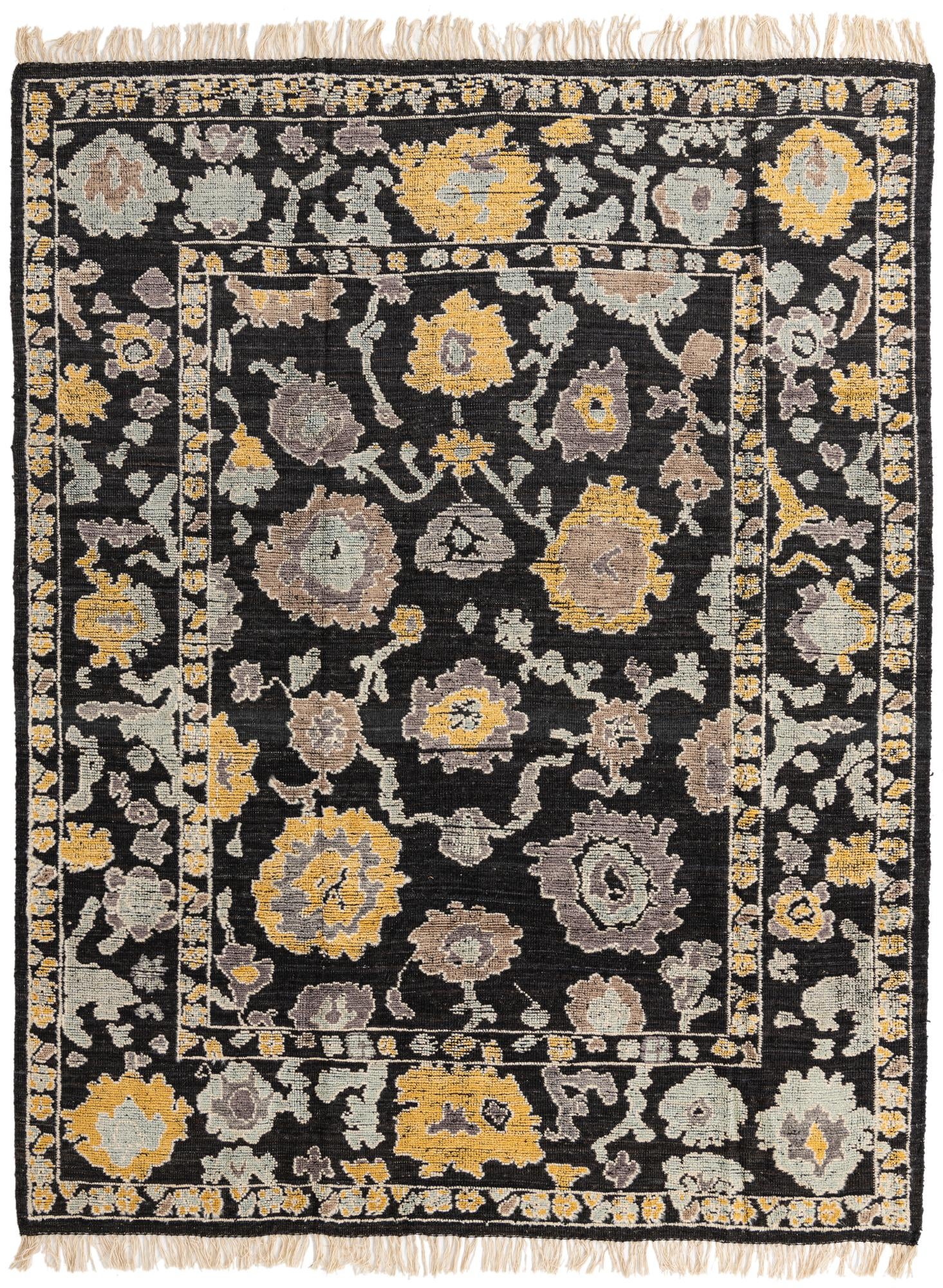 8' 2 x 10' 8 Hand Knotted Oushak Wool Rug