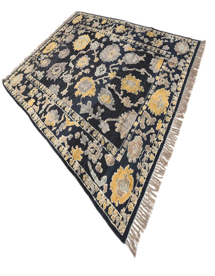 Detail image of 9' x 12' 6  Hand Knotted Oushak Wool Rug