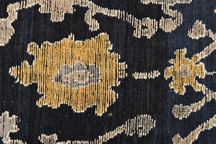 9' x 12' 6 Hand Knotted Oushak Wool Rug