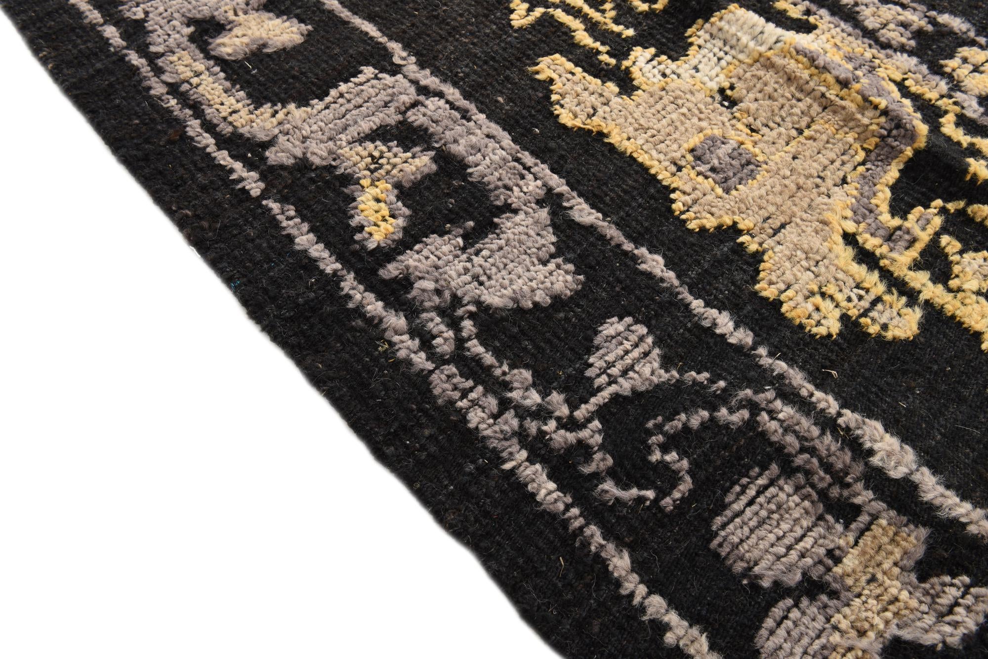 9' 2 x 12' 3 Hand Knotted Oushak Wool Rug