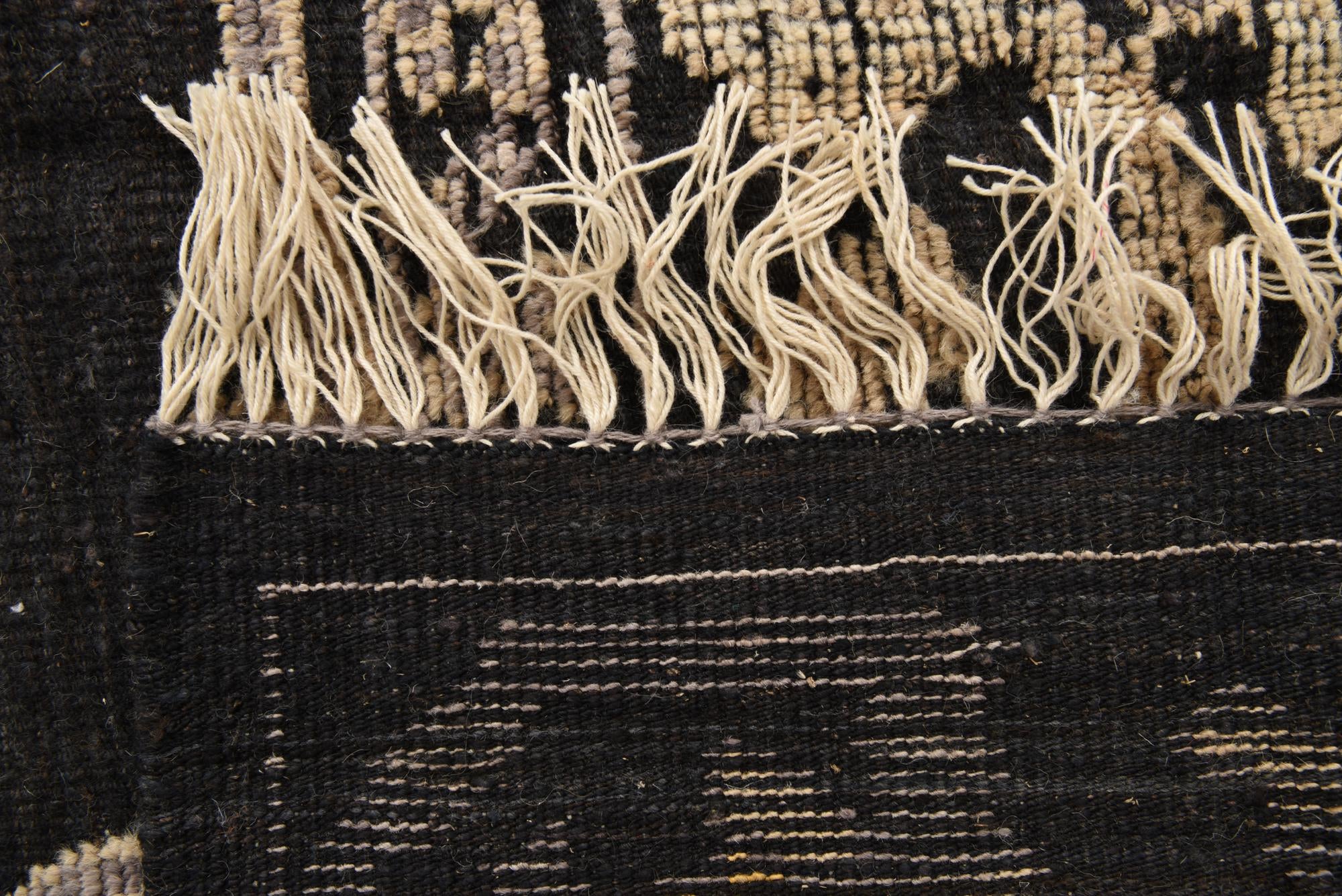 9' 2 x 12' 3 Hand Knotted Oushak Wool Rug