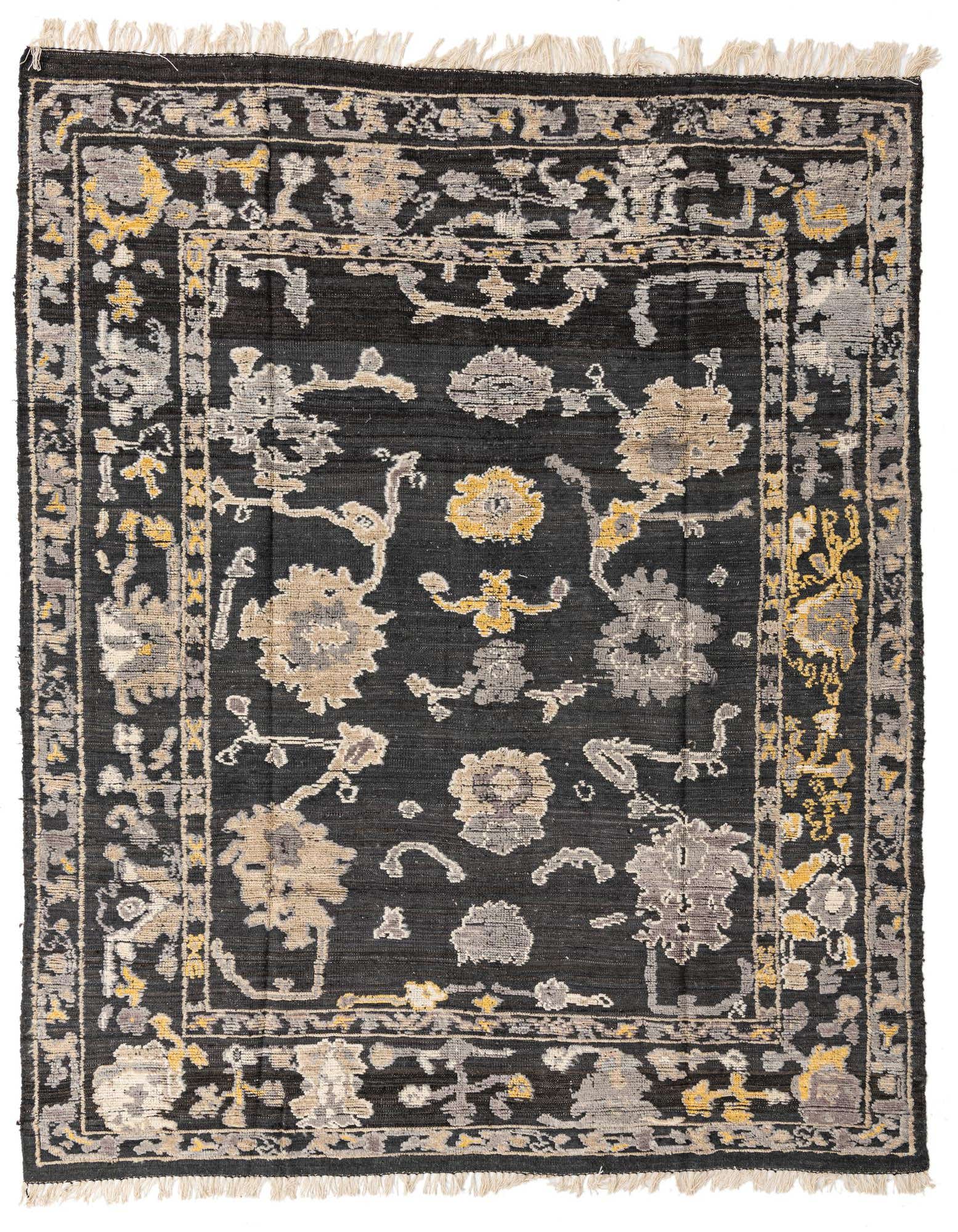 8' 2 x 9' 10 Hand Knotted Oushak Wool Rug