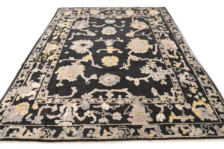 Detail image of 8' 1 x 10' 3 Hand Knotted Oushak Wool Rug