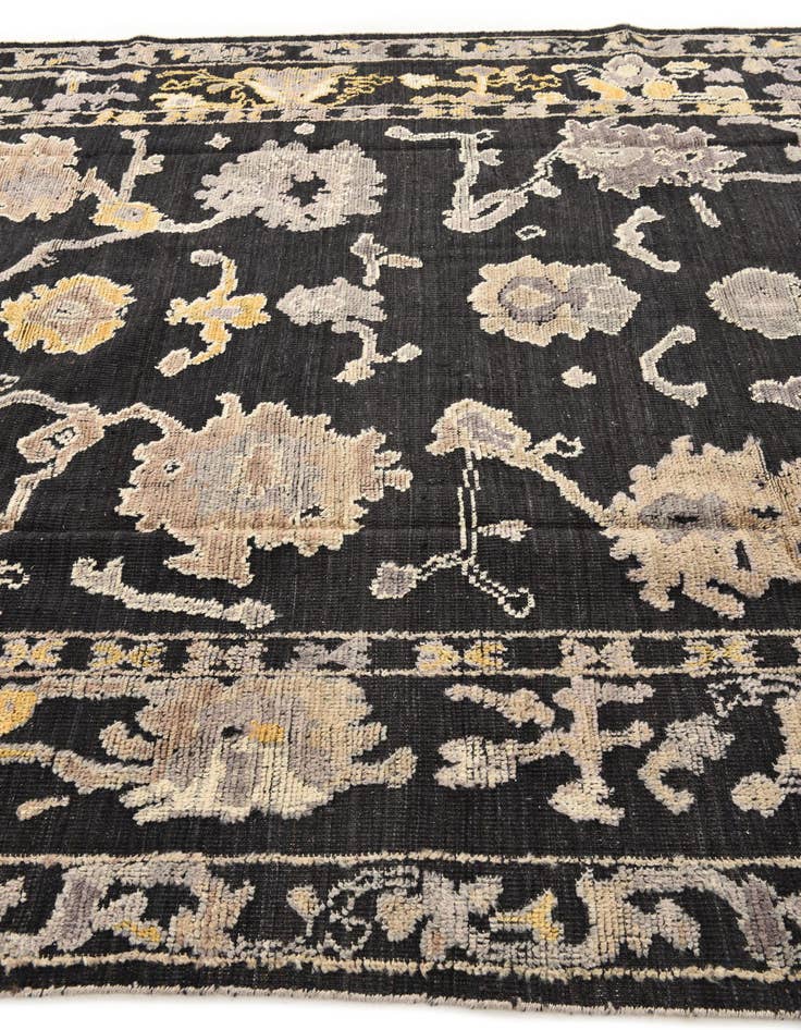 Detail image of 8' 1 x 10' 3 Hand Knotted Oushak Wool Rug