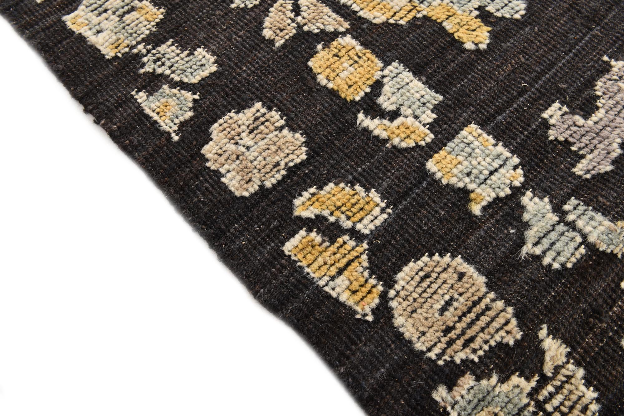9' 2 x 12' 5 Hand Knotted Oushak Wool Rug