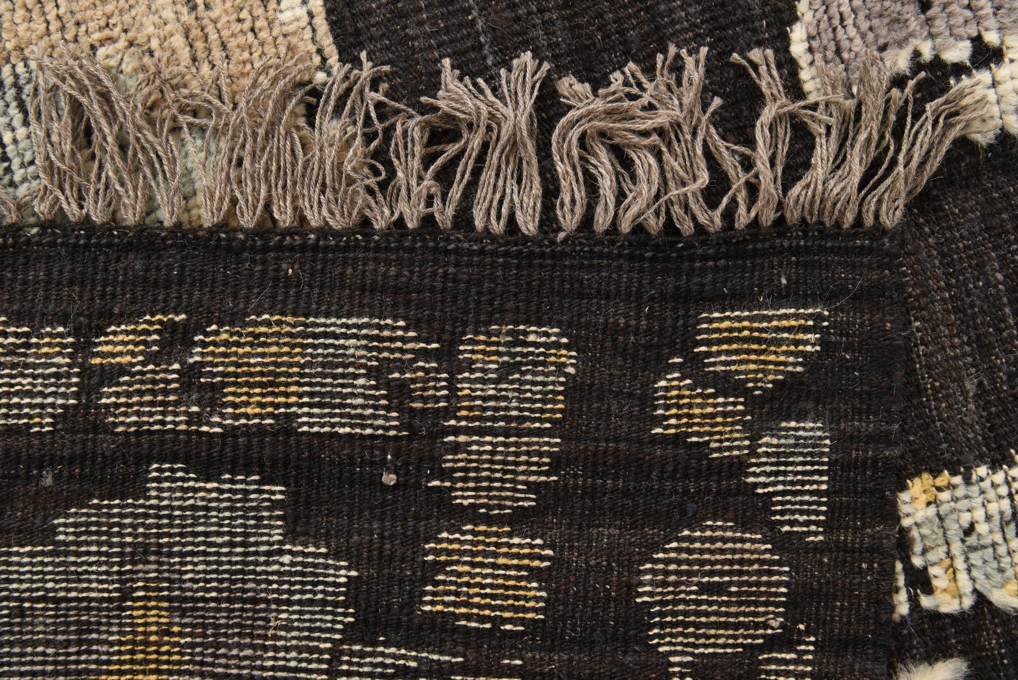 9' 2 x 12' 5 Hand Knotted Oushak Wool Rug