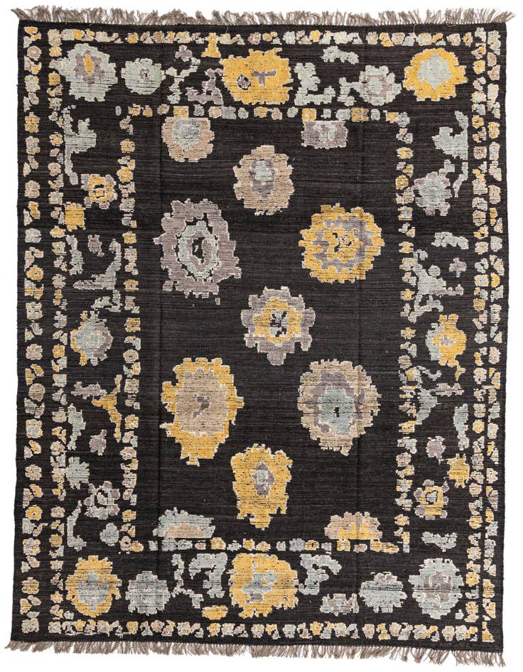 Detail image of 9' 2 x 12' 5 Hand Knotted Oushak Wool Rug