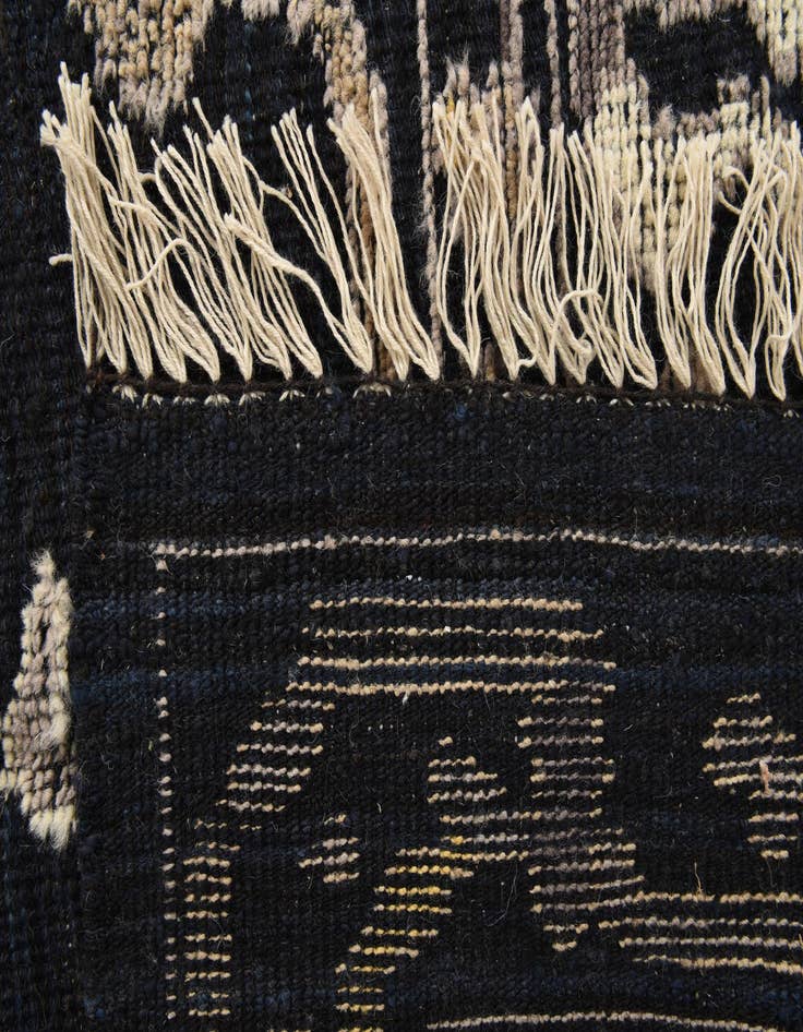 Detail image of 9' 5 x 12' 6  Hand Knotted Oushak Wool Rug