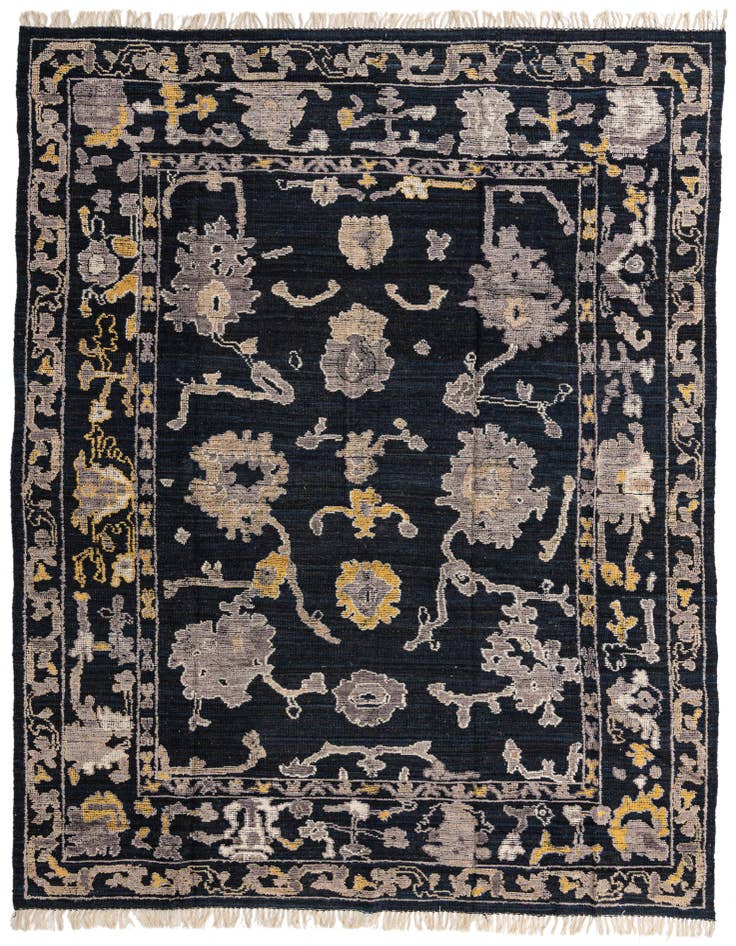 Detail image of 9' 5 x 12' 6 Hand Knotted Oushak Wool Rug