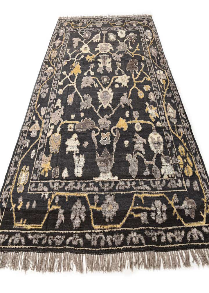 9' 2 x 12' Hand Knotted Oushak Wool Rug