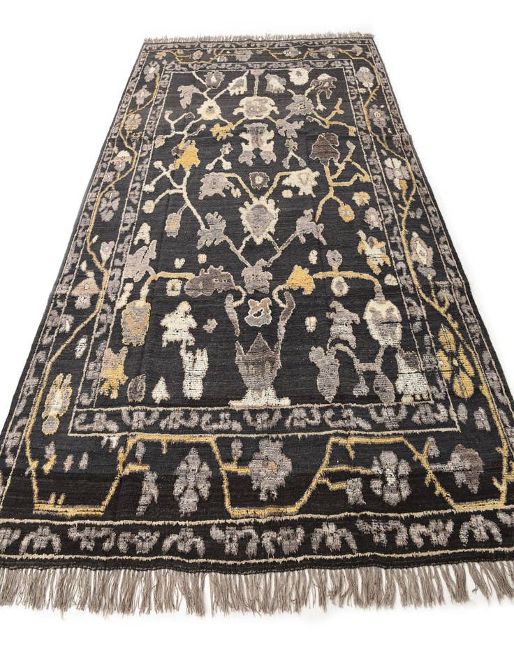 Detail image of 9' 2 x 12'  Hand Knotted Oushak Wool Rug