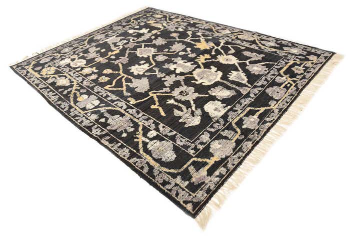 8' 2 x 10' 2 Hand Knotted Oushak Wool Rug