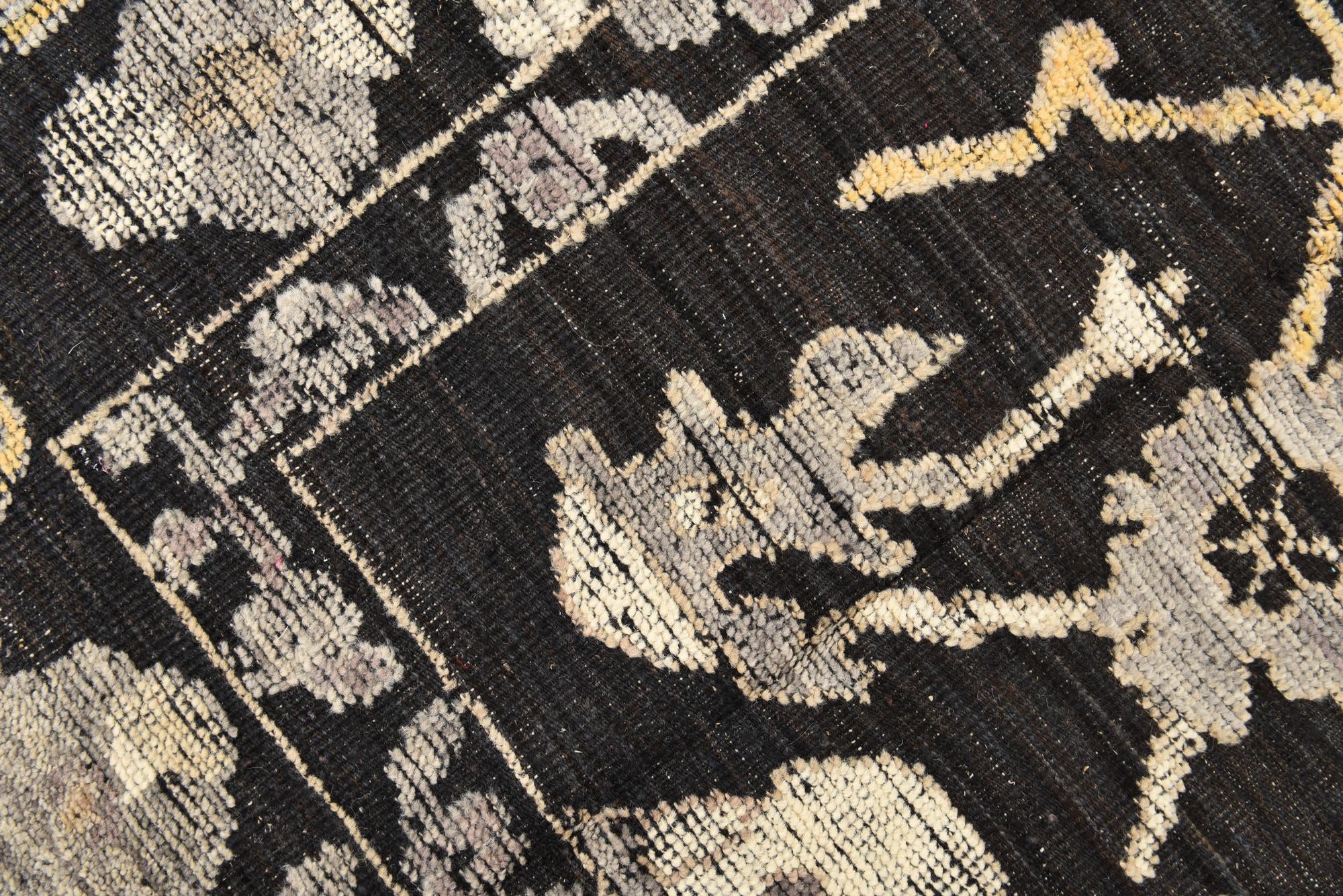 8' 2 x 10' 2 Hand Knotted Oushak Wool Rug