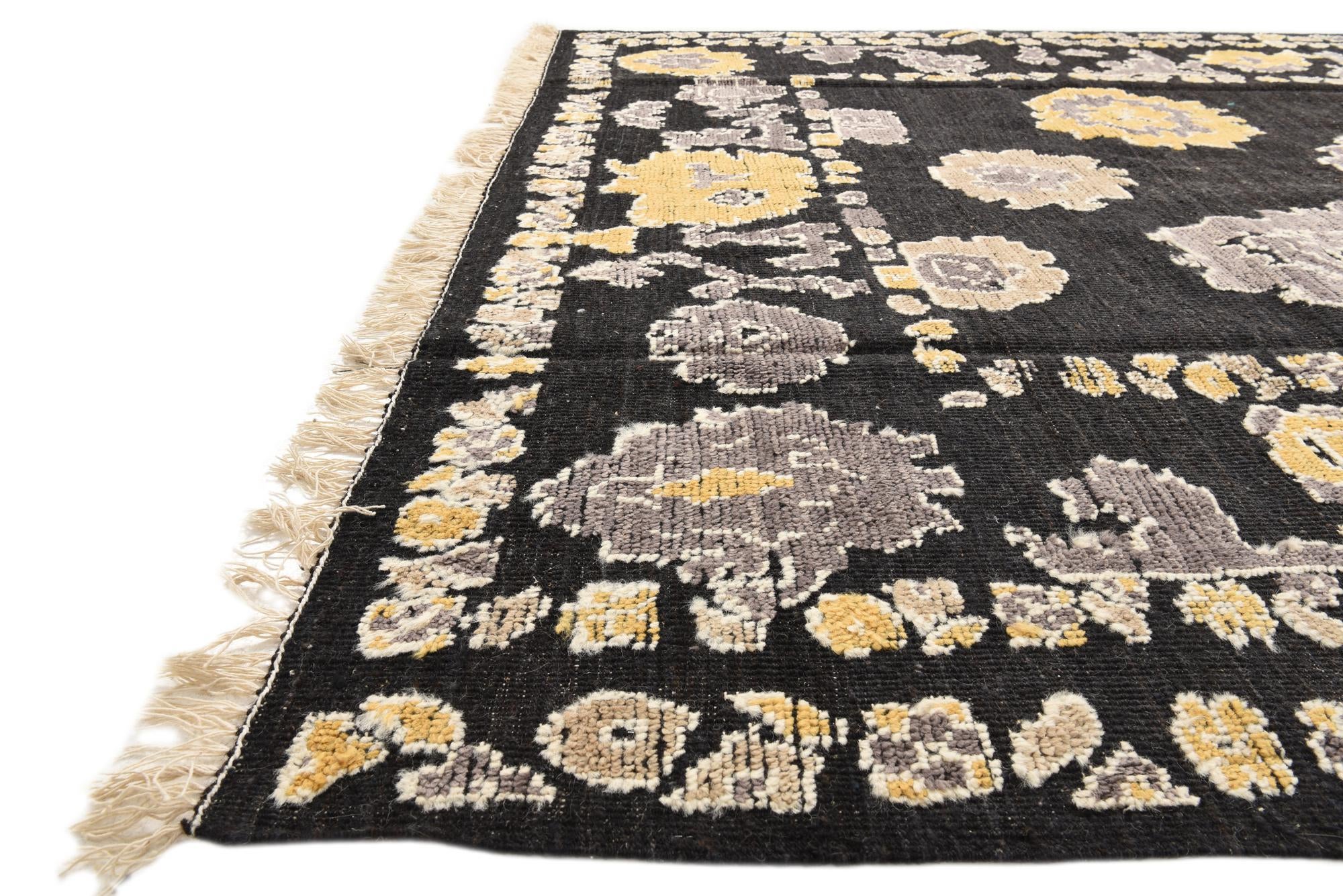 8' x 10' Hand Knotted Oushak Wool Rug