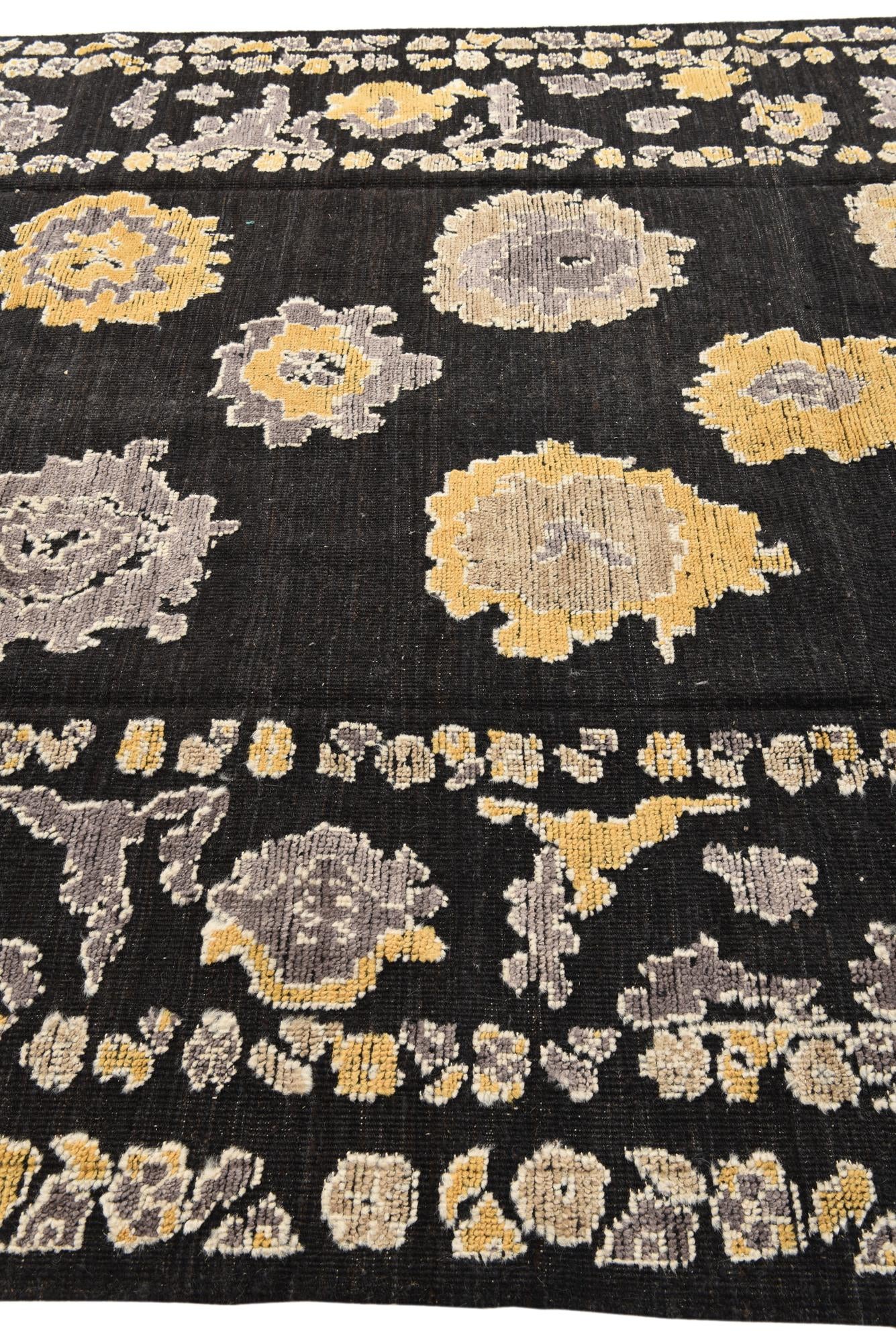 8' x 10' Hand Knotted Oushak Wool Rug
