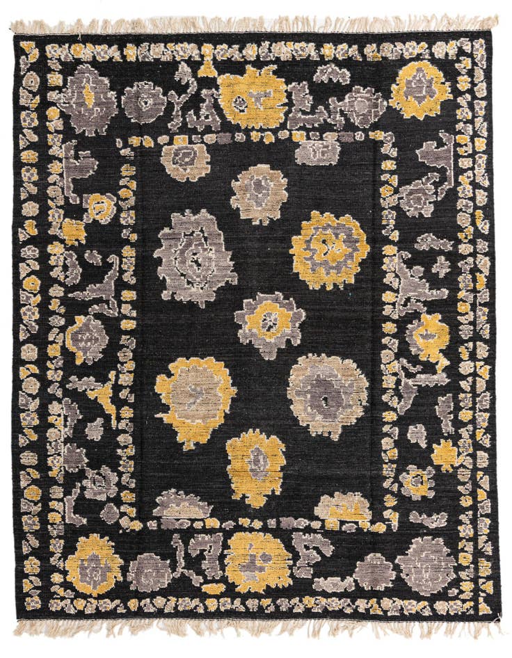 Detail image of 8' x 10' Hand Knotted Oushak Wool Rug