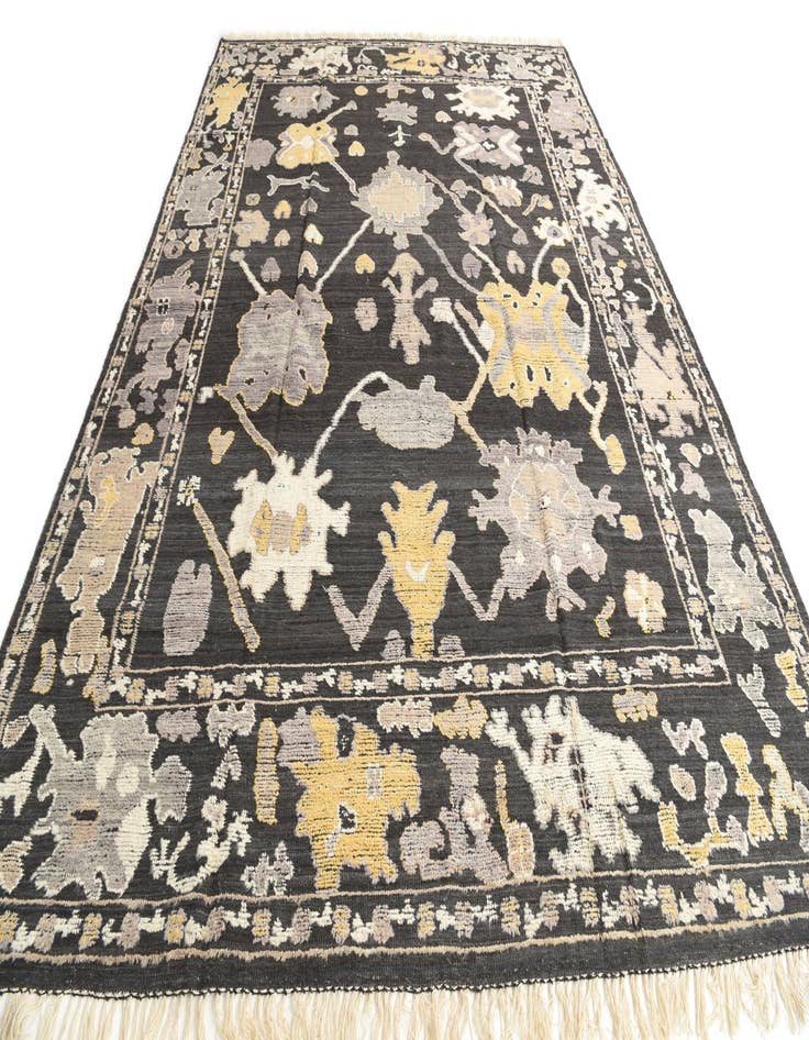 Detail image of 10' 1 x 14' 6 Hand Knotted Oushak Wool Rug