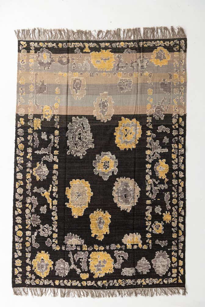 9' 3 x 13' 4 Hand Knotted Oushak Wool Rug