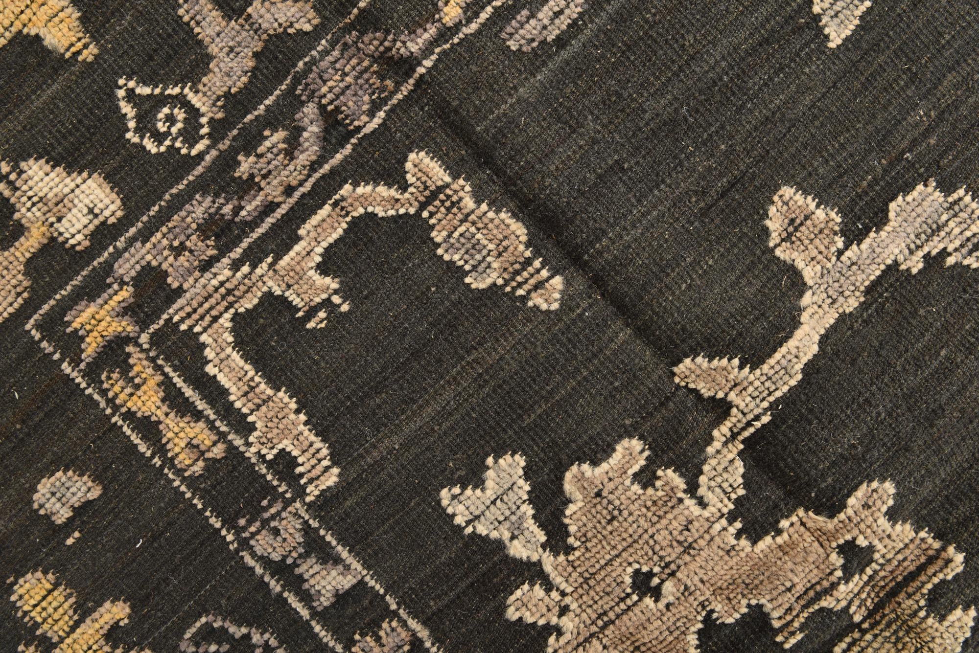 9' 4 x 12' 3 Hand Knotted Oushak Wool Rug