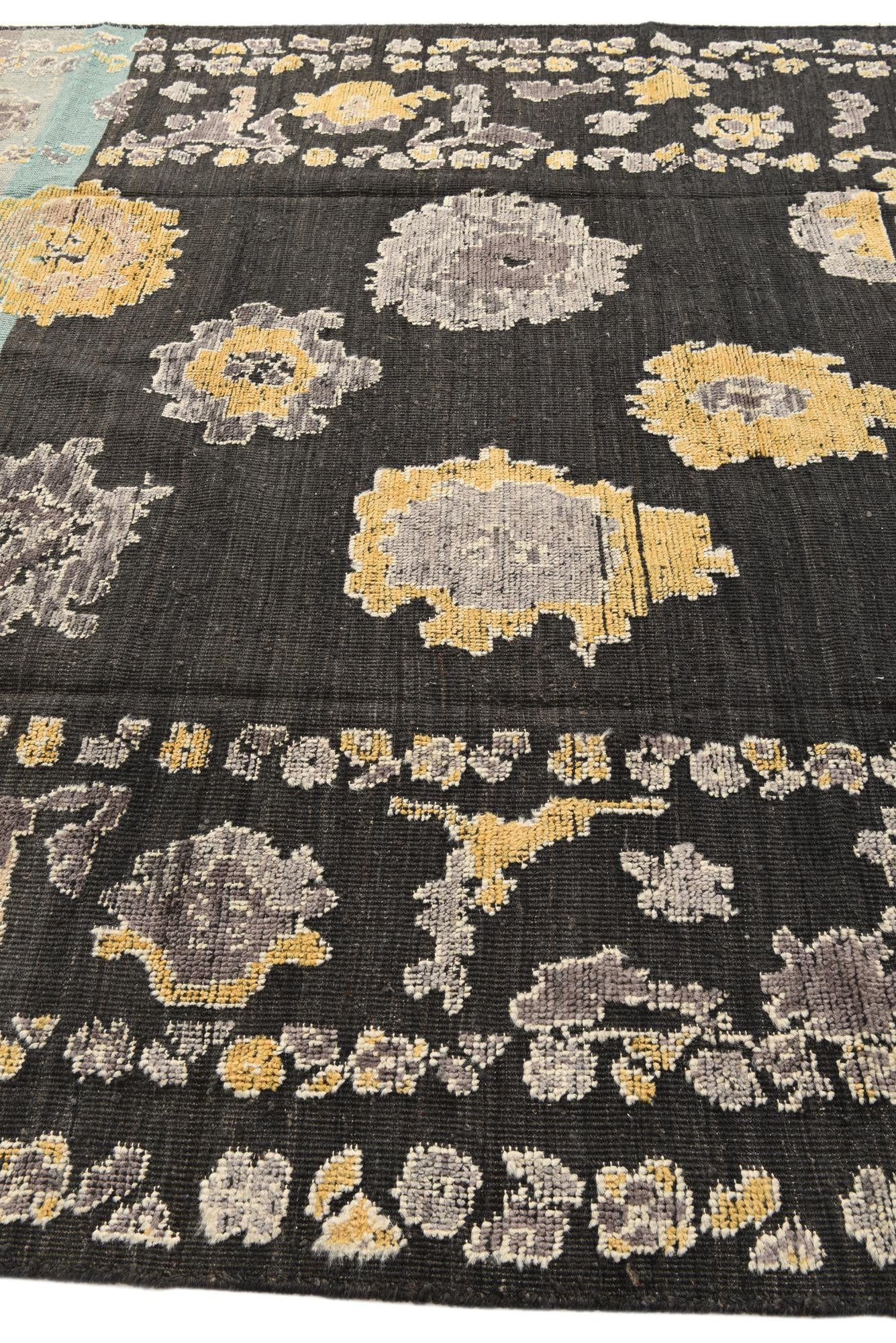 8' 2 x 10' 7 Hand Knotted Oushak Wool Rug