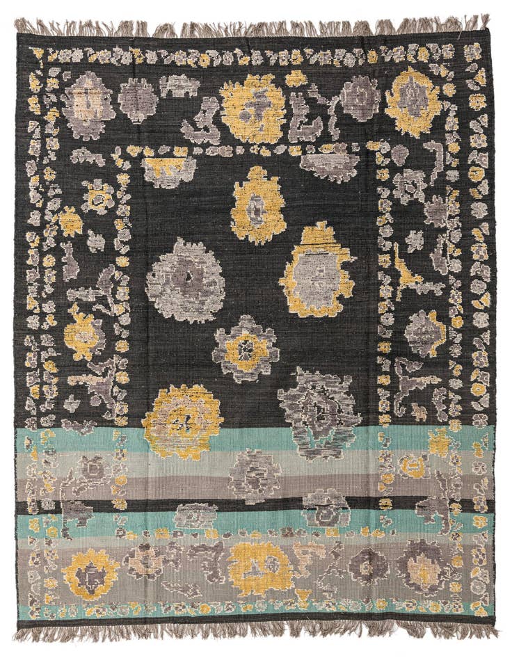 Detail image of 8' 2 x 10' 7 Hand Knotted Oushak Wool Rug