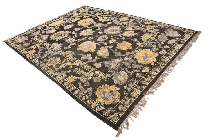 8' 2 x 10' 4 Hand Knotted Oushak Wool Rug