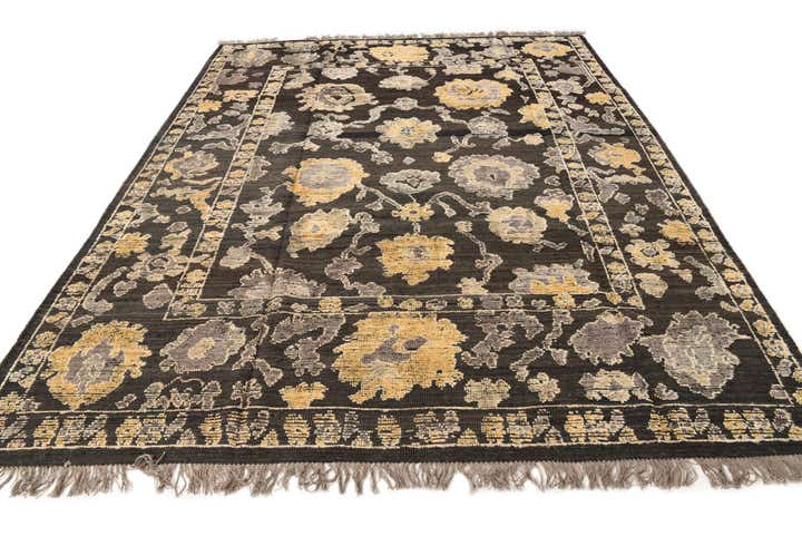 8' 2 x 10' 4 Hand Knotted Oushak Wool Rug