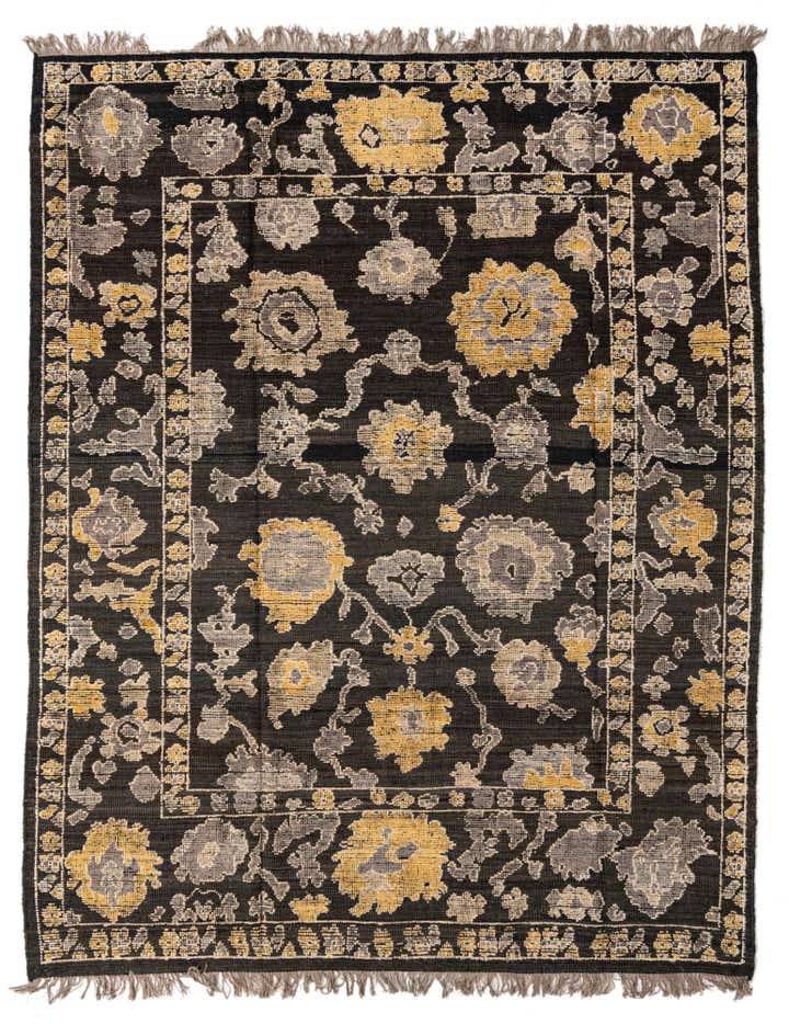 8' 2 x 10' 4 Hand Knotted Oushak Wool Rug