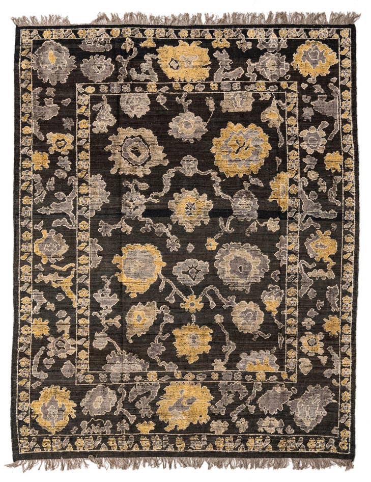 Detail image of 8' 2 x 10' 4 Hand Knotted Oushak Wool Rug