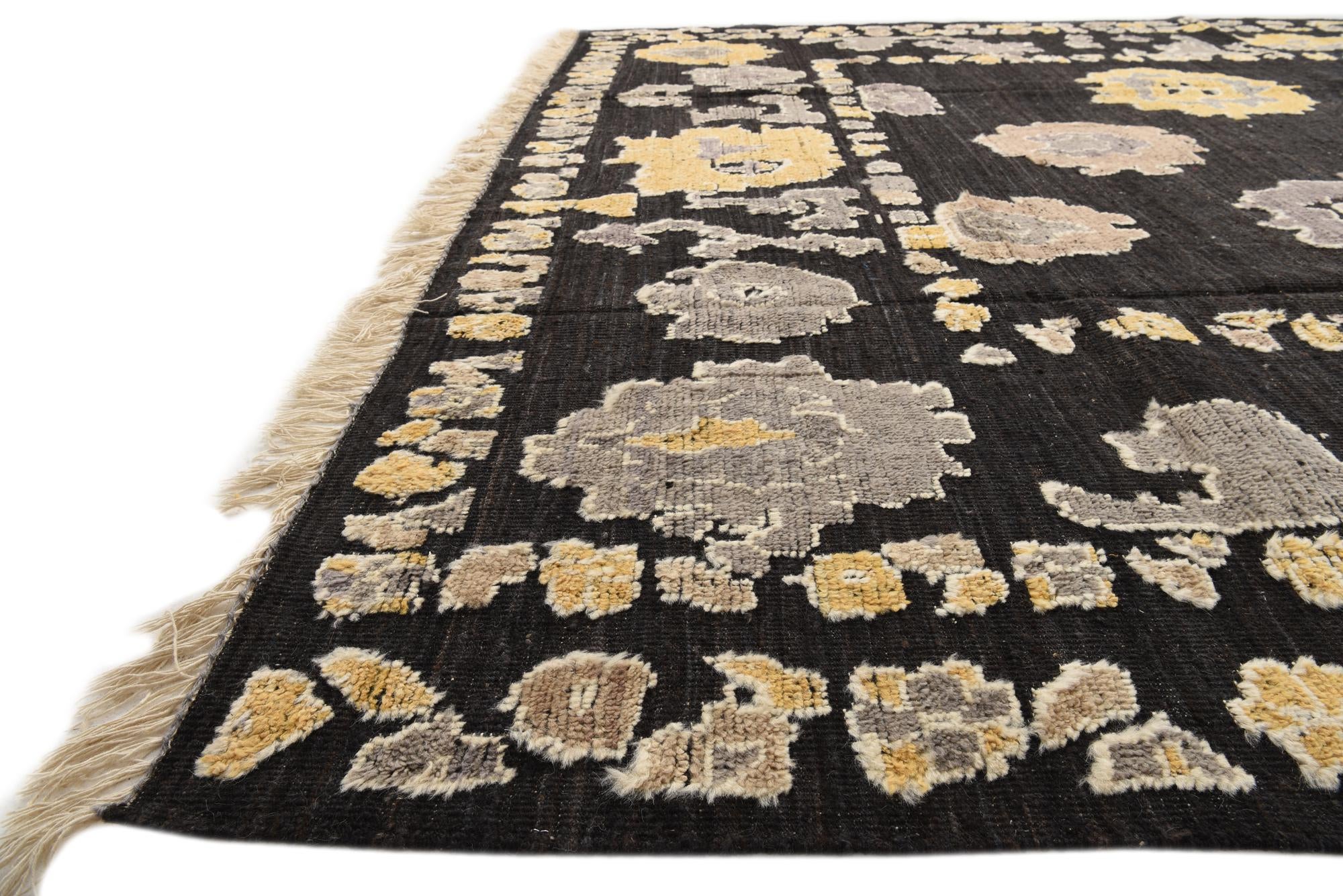 10' x 14' Hand Knotted Oushak Wool Rug
