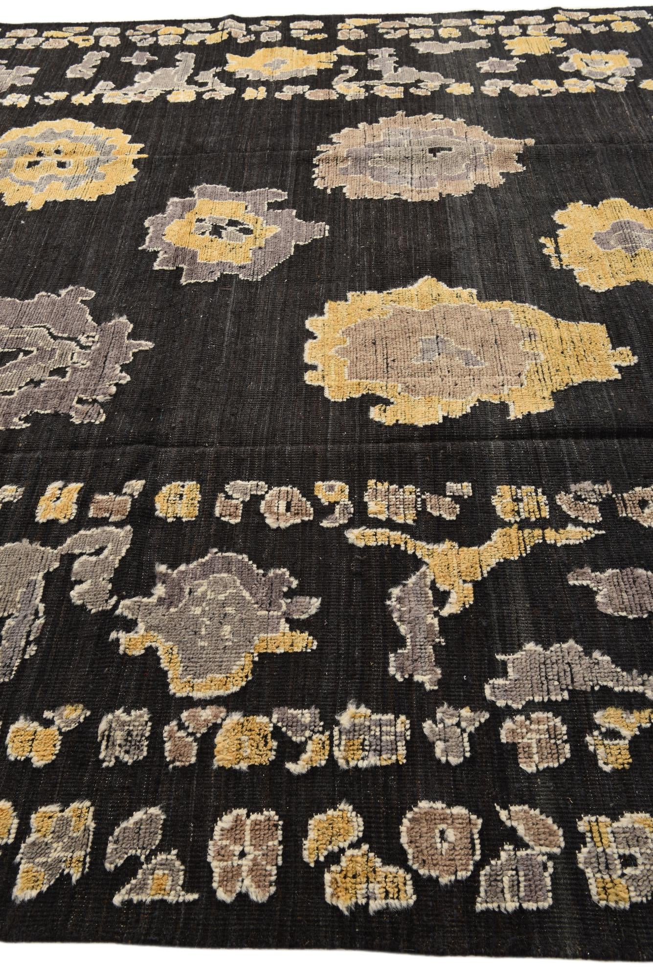 10' x 14' Hand Knotted Oushak Wool Rug
