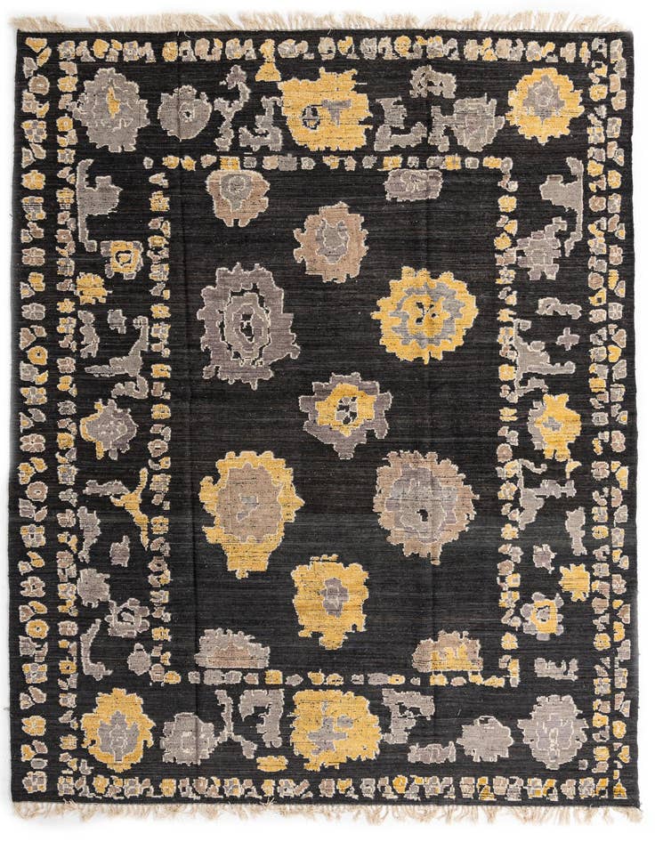 Detail image of 10' x 14' Hand Knotted Oushak Wool Rug